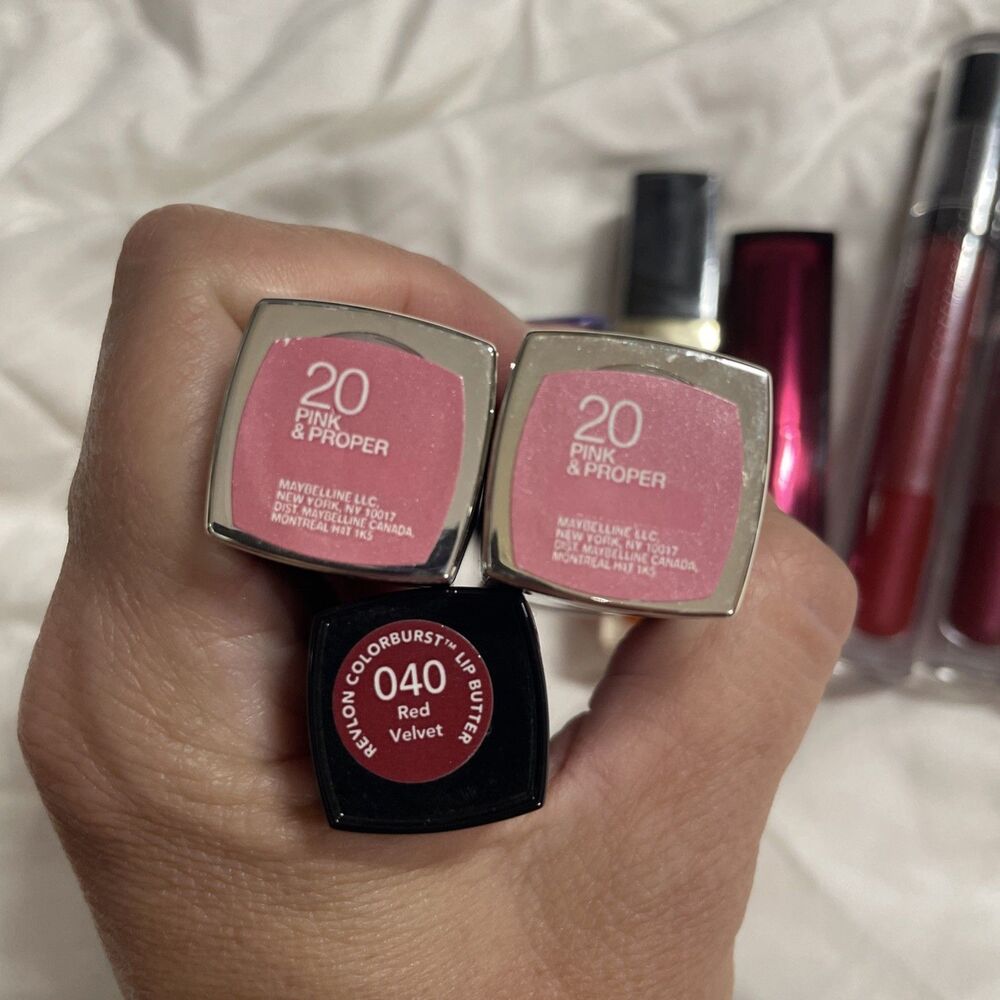 Drugstore Lipsticks and Gloss Bulk Lot - Revlon Color Stay Maybelline 9 Pieces - Picture 3 of 6